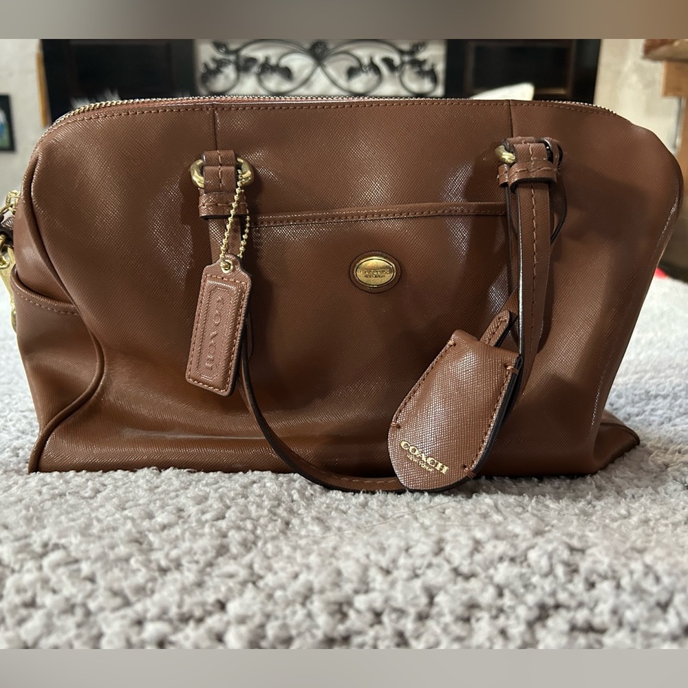 Vintage Peyton Leather Coach Bag